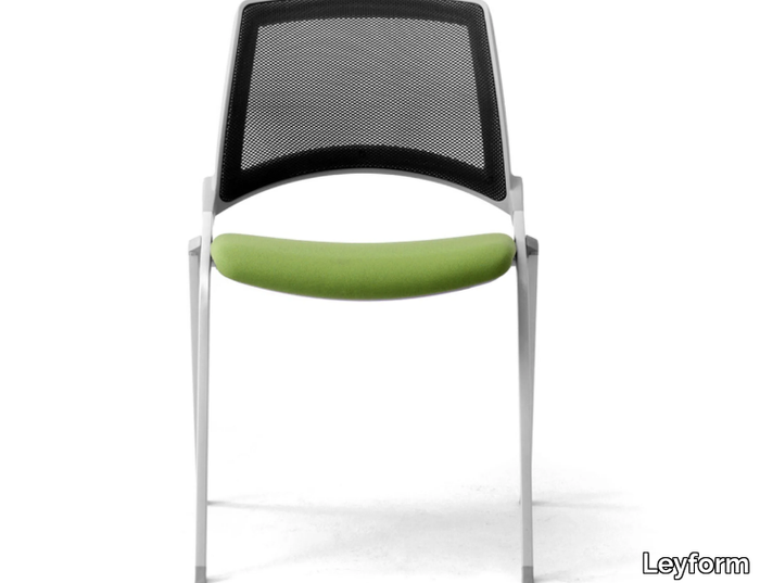 KEY OK - Stackable steel and fabric chair _ Leyform