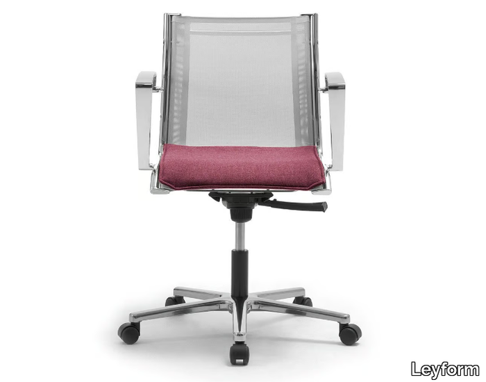 ORIGAMI RX - Mesh office chair with armrests with 5-Spoke base _ Leyform