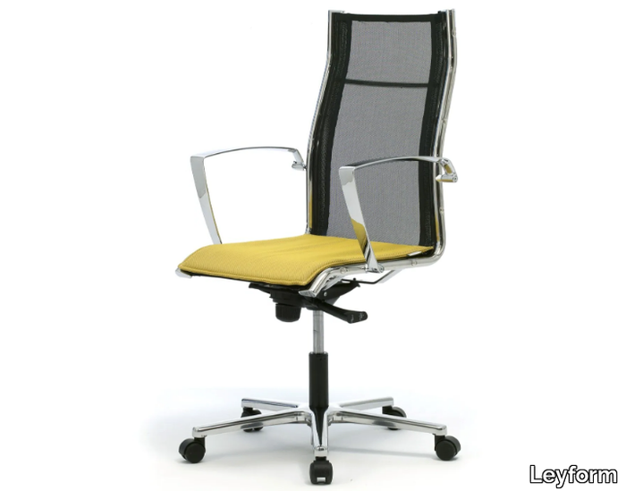 ORIGAMI RX - Office chair with armrests with 5-Spoke base _ Leyform