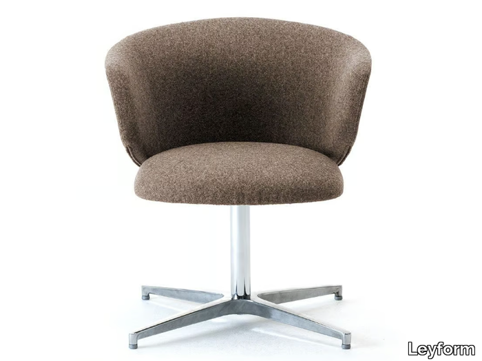 ALISÈ - Low back fabric office chair with 4-Spoke base _ Leyform