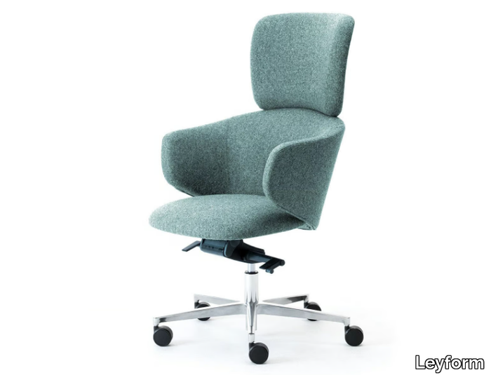 ALISÈ - Swivel fabric executive chair with armrests _ Leyform