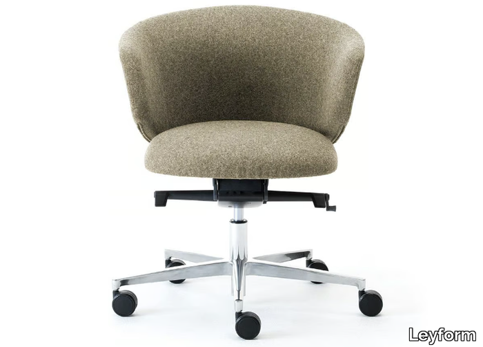 ALISÈ - Low back fabric office chair with castors _ Leyform