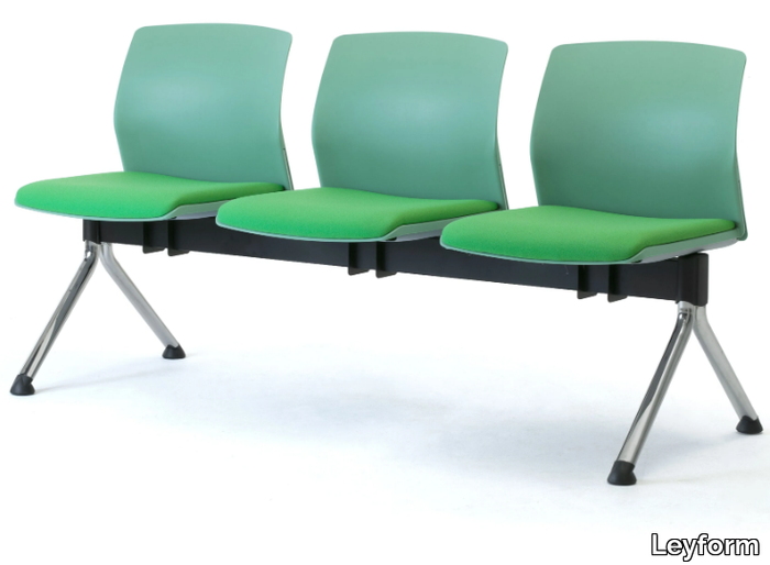 OCEAN - Freestanding recycled plastic beam seating _ Leyform