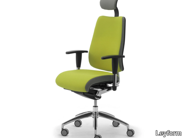 DD DINAMICA - Swivel fabric office chair with armrests _ Leyform