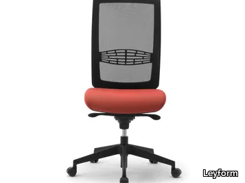 WIKI RE - Fabric office chair with castors with 5-Spoke base _ Leyform