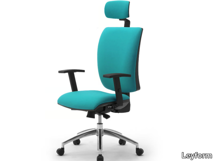 SPRINT-X - Height-adjustable fabric office chair with headrest _ Leyform