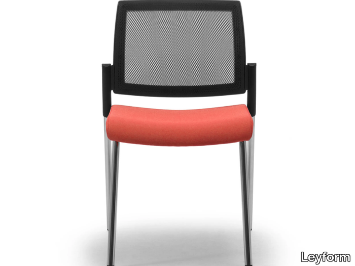 WIKI RE - Fabric chair open back with integrated cushion _ Leyform