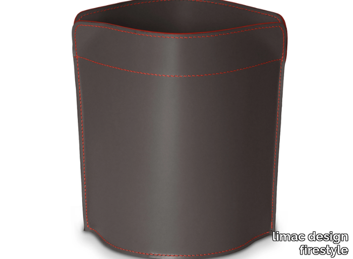 CANISTRO COLOR - Bonded leather waste paper bin _ limac design firestyle