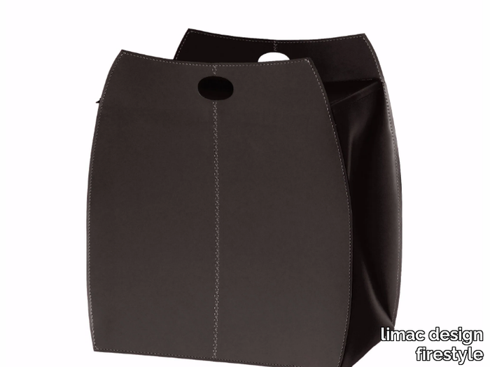 ALESSIO - Bonded leather laundry container _ limac design firestyle