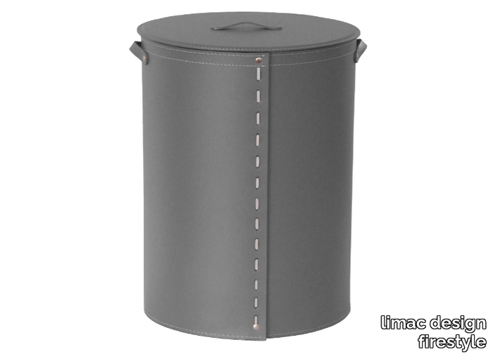 RICKY - Bonded leather laundry container _ limac design firestyle