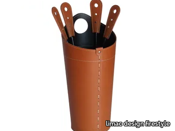 NILAR - Bonded leather Fire tools _ limac design firestyle