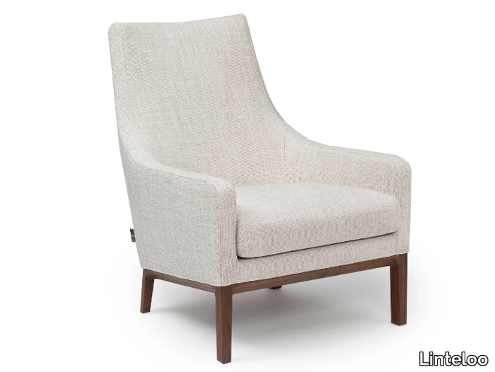 MILES - Fabric armchair with armrests _ Linteloo