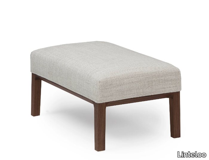 MILES - Upholstered fabric footstool _ Linteloo