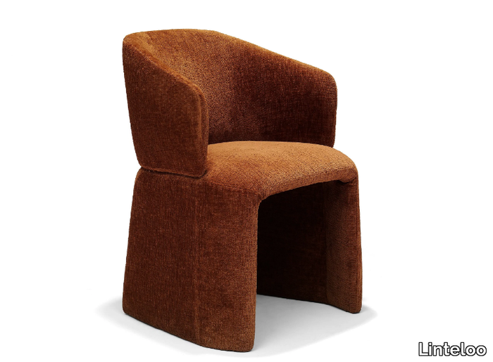 ICARUS - Upholstered fabric chair with armrests _ Linteloo