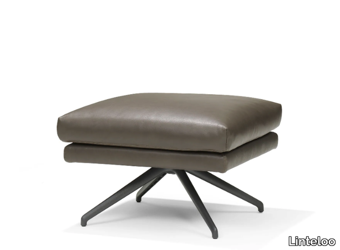 BEL AIR - Leather pouf / footstool _ Linteloo