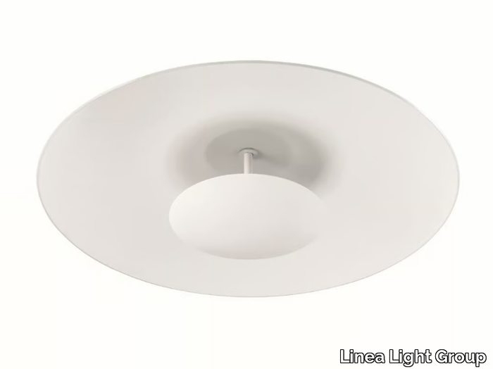 HORIZON_S - LED glass and steel ceiling light _ Linea Light Group