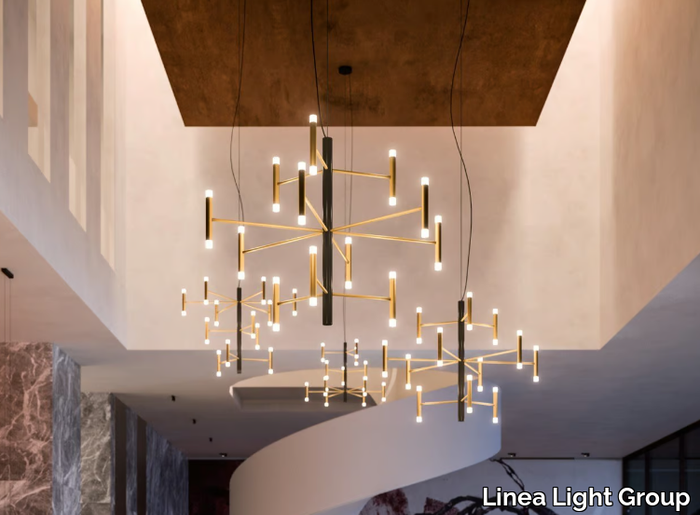 PERLA - LED metal chandelier _ Linea Light Group