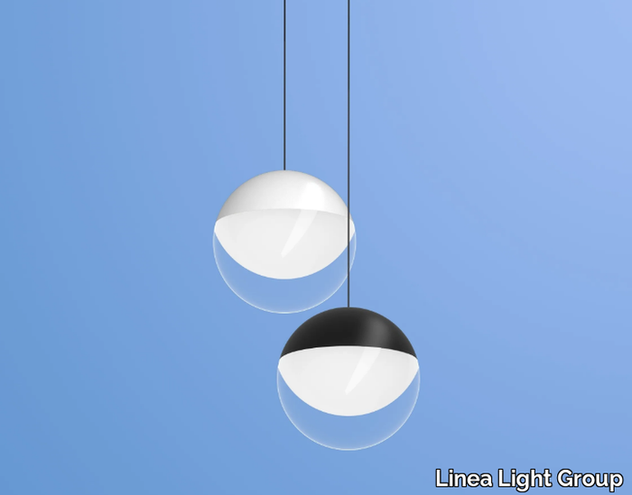 ROSSINI_P - LED glass and aluminium pendant lamp _ Linea Light Group