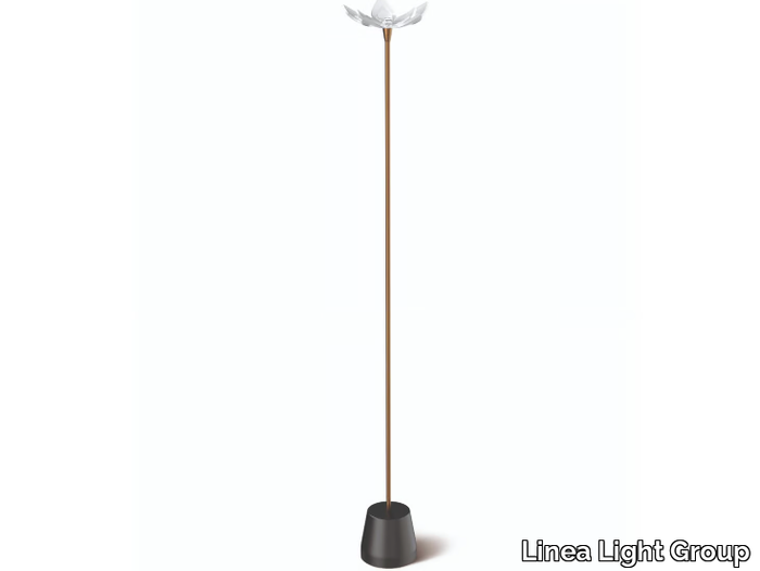 BLUM FLOWER - Aluminium and PVC floor lamp _ Linea Light Group