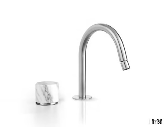 MARBLE - 2 hole stainless steel and marble bidet mixer _ Linki