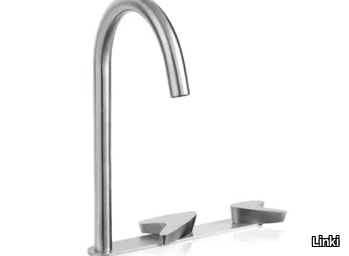 ARROW ARW132 - 3 hole countertop stainless steel washbasin mixer _ Linki