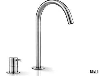 DECO 102 - 2 hole countertop stainless steel washbasin mixer _ Linki