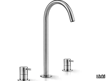 DECO 213 - 3 hole countertop stainless steel washbasin mixer _ Linki