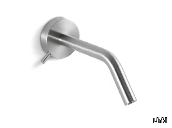 ROUND RND032 - Wall-mounted hydroprogressive stainless steel washbasin mixer _ Linki