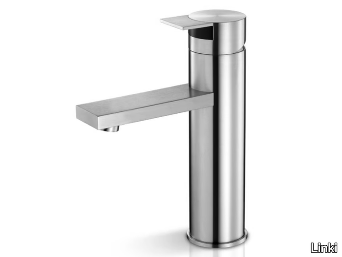 TEK 001 - Countertop single handle stainless steel washbasin mixer _ Linki