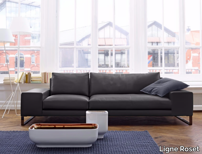 EXCLUSIF 2 - 3 seater leather sofa _ Ligne Roset