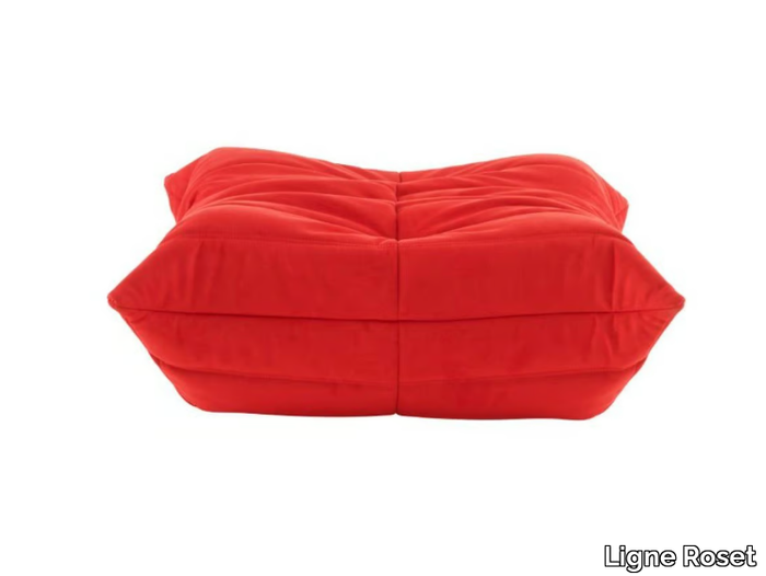 TOGO - Upholstered rectangular fabric pouf _ Ligne Roset