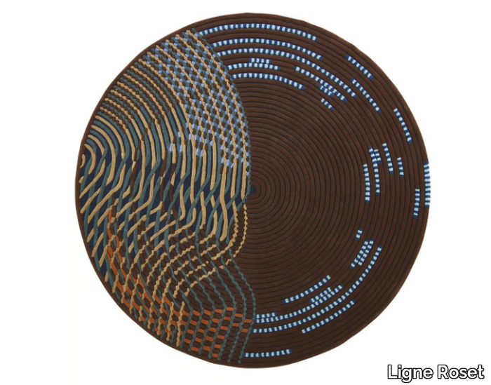 NOCTAMBULE - Patterned round rug _ Ligne Roset