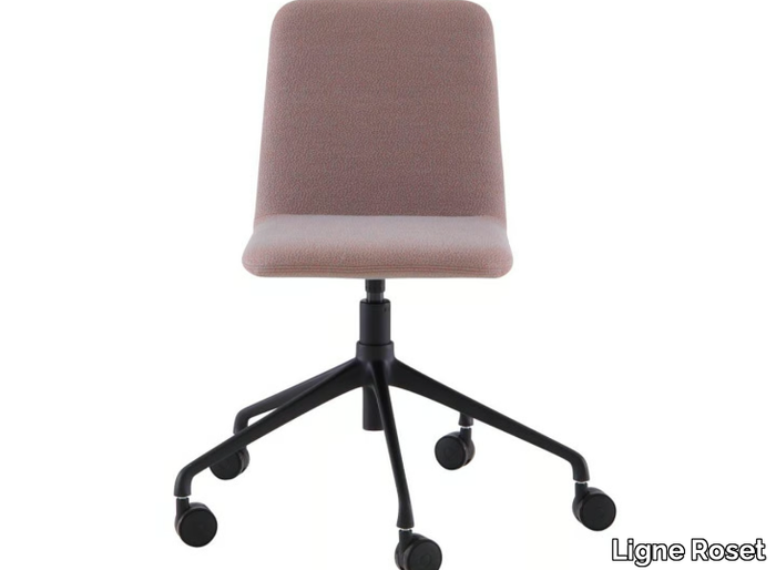 TADAO - Swivel fabric office chair with castors with 5-Spoke base _ Ligne Roset