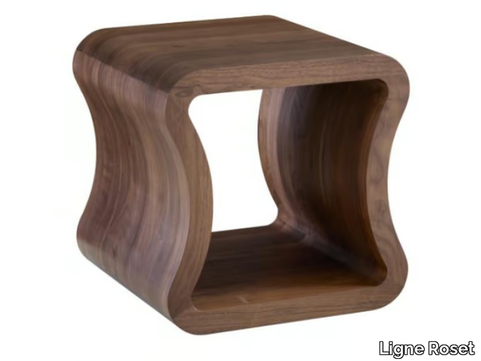 ONE SHAPE - Square oak coffee table _ Ligne Roset