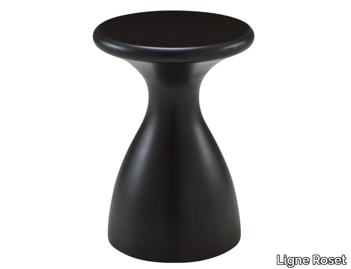 BOTTLE - Low solid wood stool _ Ligne Roset