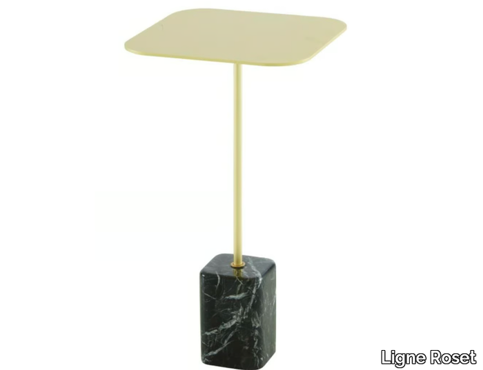 CUPIDON - Square steel high side table _ Ligne Roset