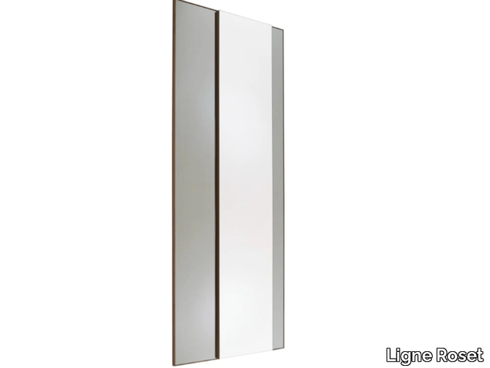 DEMI TEINTES - Rectangular wall-mounted mirrored glass mirror _ Ligne Roset