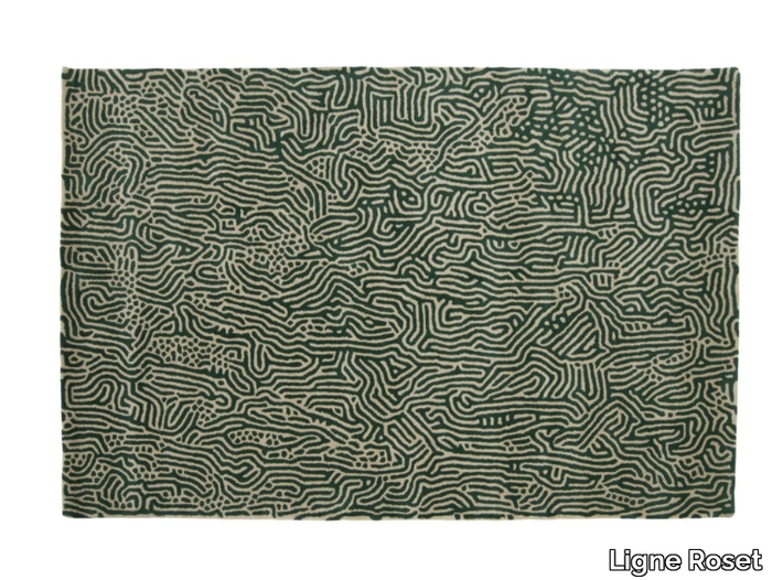 ÉCUME - Patterned rectangular handmade wool rug _ Ligne Roset