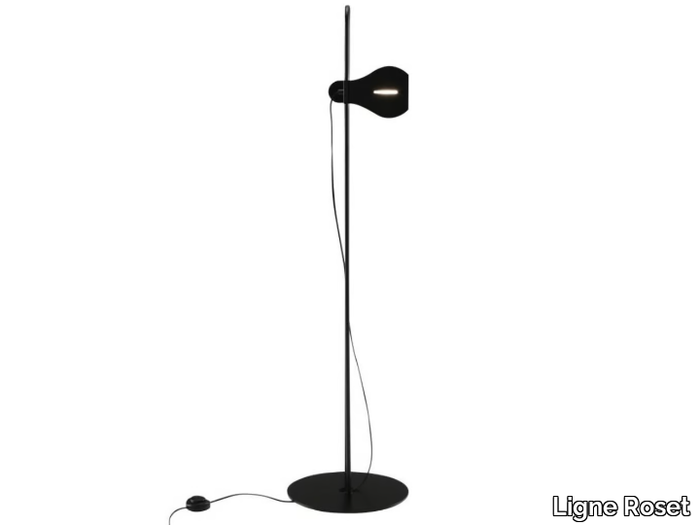 ANNE - LED height-adjustable steel floor lamp _ Ligne Roset