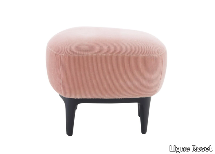 SOUFFLOT - Upholstered fabric footstool _ Ligne Roset