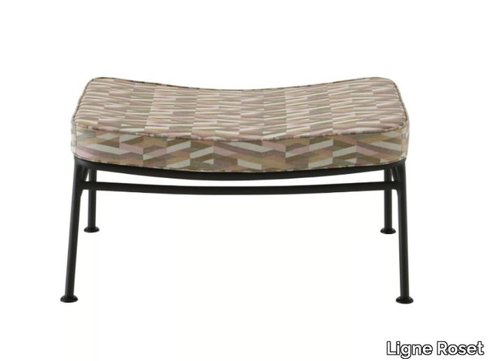 BACKPACK 2 - Rectangular fabric garden footstool _ Ligne Roset