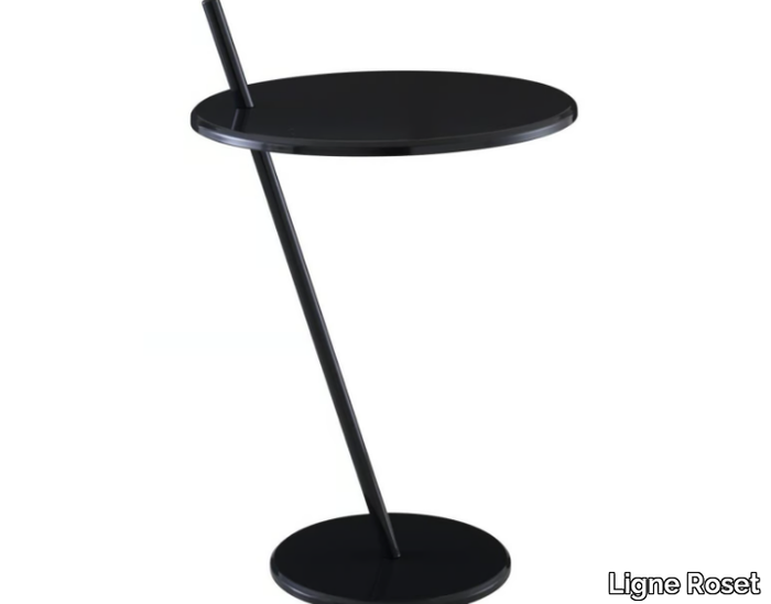 GOOD EVENING - Round steel high side table _ Ligne Roset