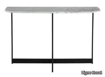 ISTRANA - Rectangular marble and steel console table _ Ligne Roset