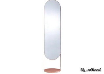 NIMBE - Freestanding oval metal mirror _ Ligne Roset