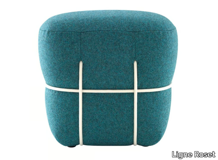 LACE - Upholstered rectangular fabric pouf _ Ligne Roset