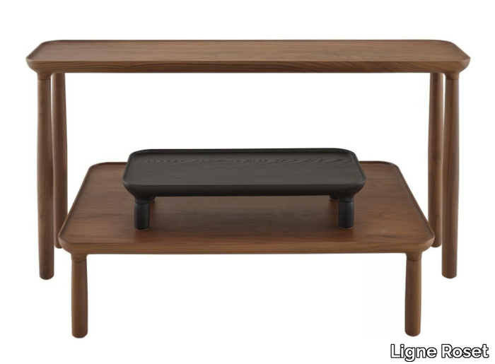 LOTIS - Rectangular solid wood coffee table _ Ligne Roset