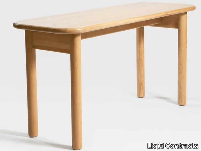 JASPER - Rectangular solid wood high table _ Liqui Contracts