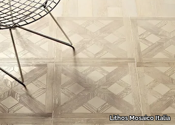 ESSENCE - QUADROTTA TILE 457 - Marble flooring with wood effect _ Lithos Mosaico Italia