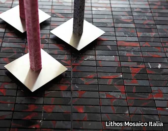 ROCK’N’WAX GF - RS ROSSO - Marble mosaic _ Lithos Mosaico Italia