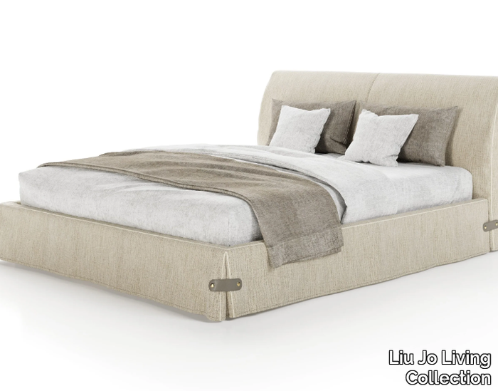 BOTTOM UP - Upholstered fabric double bed _ Liu Jo Living Collection